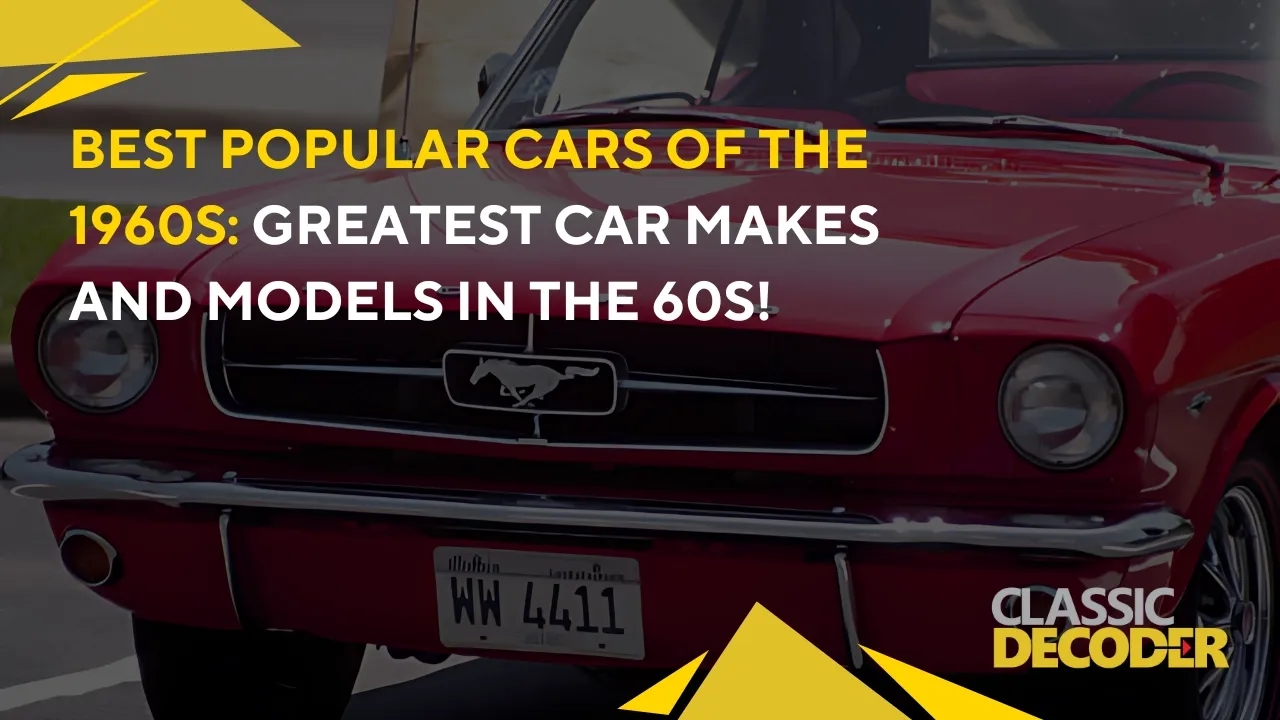 popular cars in the 1960s make model