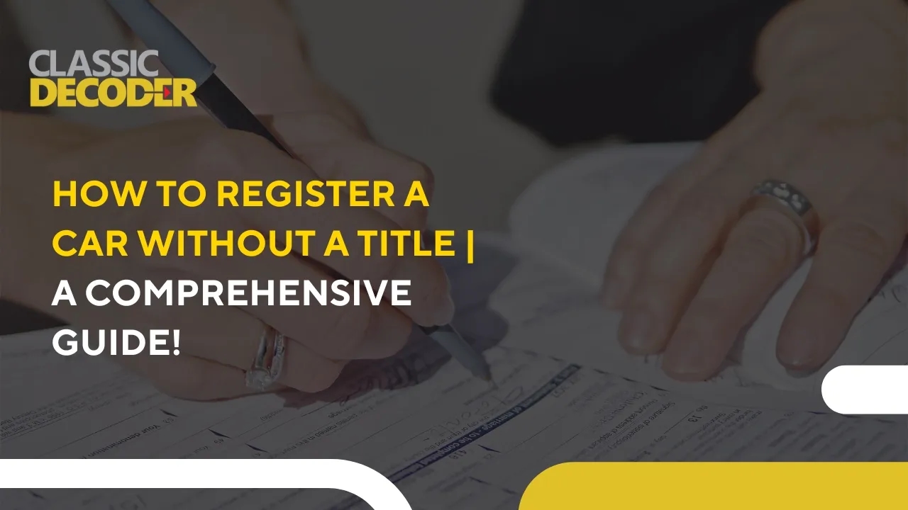 how to register car without title
