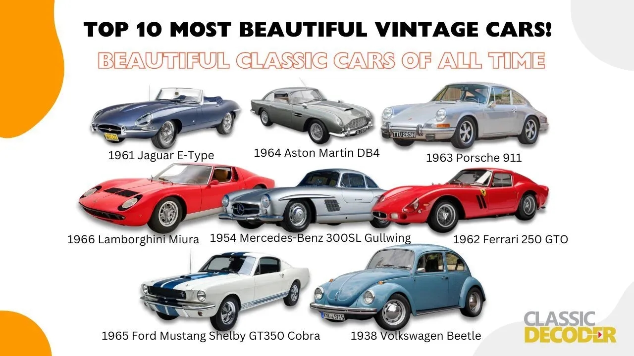 most beautiful vintage cars