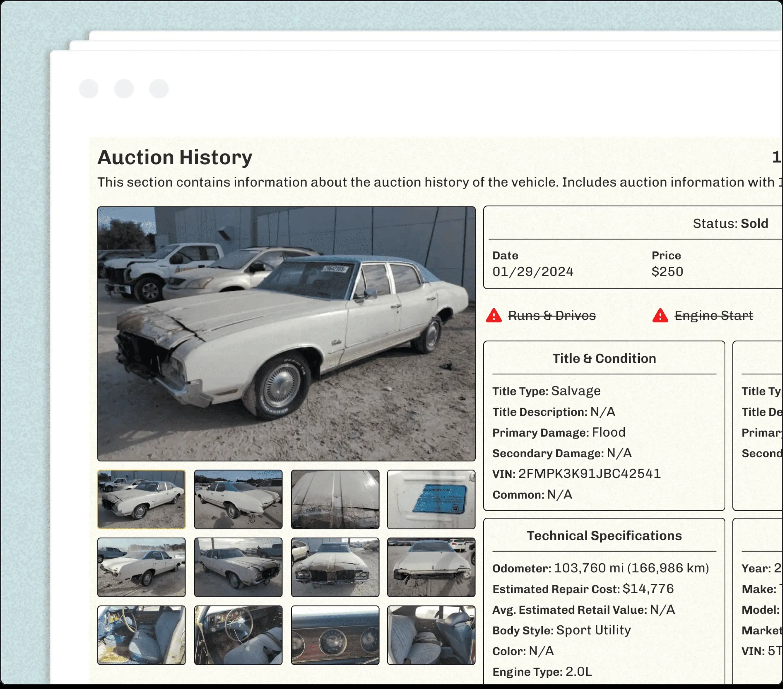 What is a Classic Car History Report