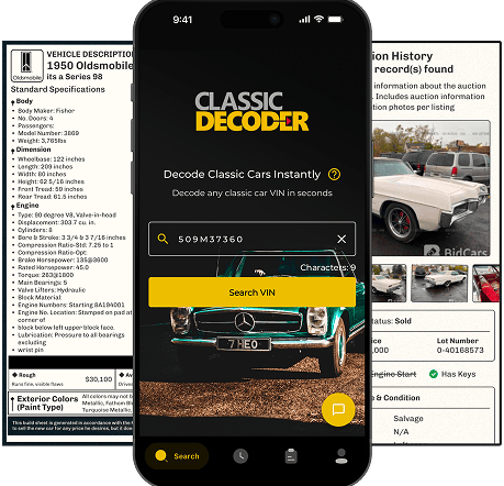 Carfax for Classic Cars: Lookup History & Details Instantly