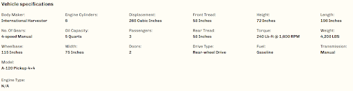 Truck vin decoder