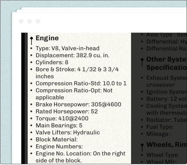 Classic Car Build Sheet by VIN Lookup | ClassicDecoder