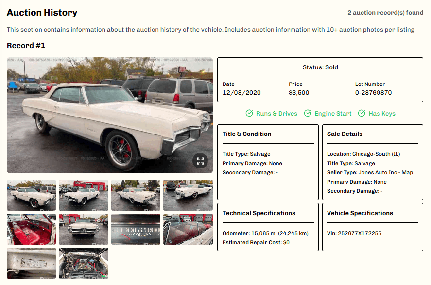 Auction History
