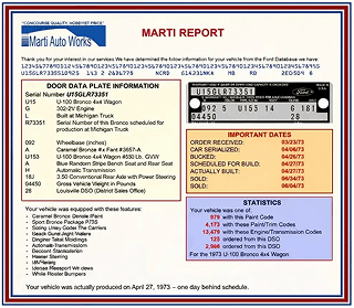 What is a Marti Report?