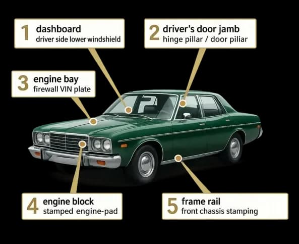 How to Locate the VIN on a Classic Vehicle