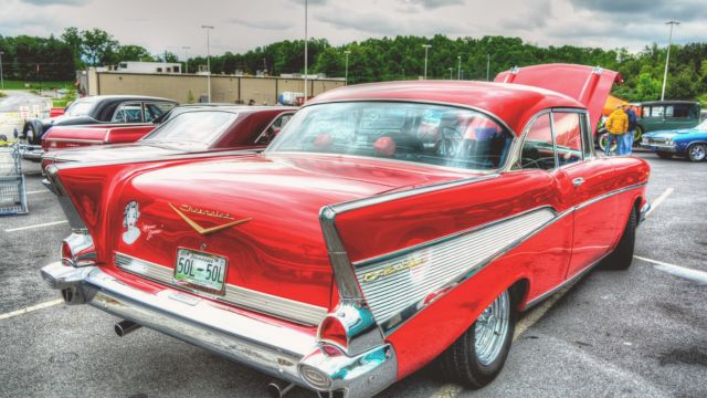 Classic Chevrolet at car restoration shows