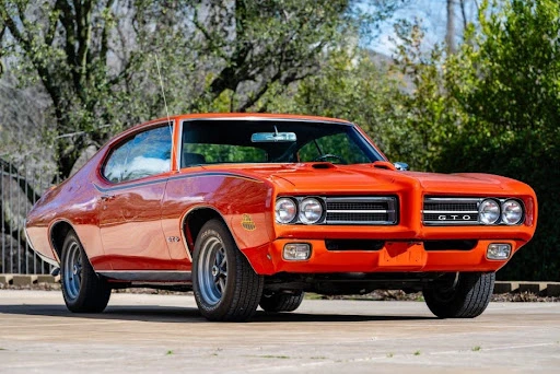 Orange 1969 Pontiac GTO Judge Hardtop 4-Speed